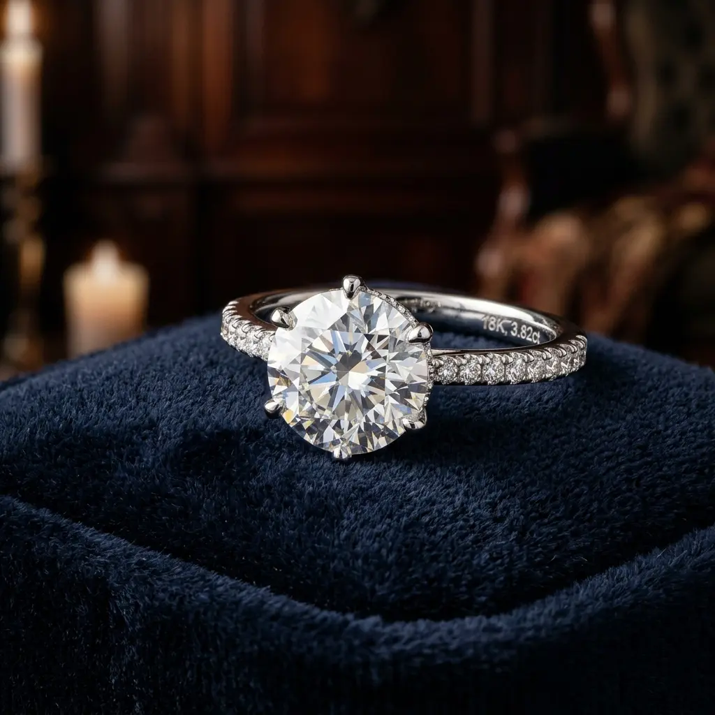 Certified diamond ring by Amin Gold Smith & Gems